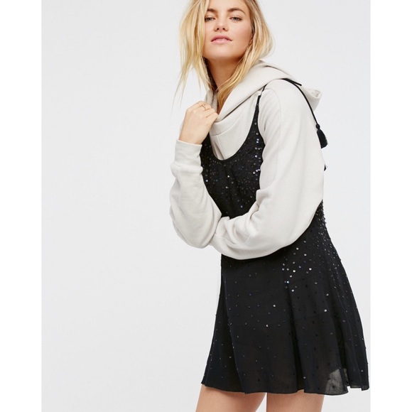 Free People Just Watch Me Sequin Slip Dress - Picture 3 of 4