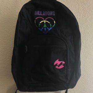 black billabong backpack.