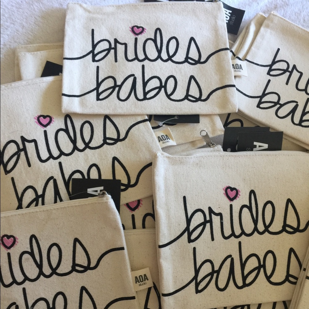 Brides Babes Makeup Canvas Pouch