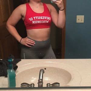 PINK UW Badgers Sport Bra