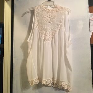 NWOT Chiffon tank top