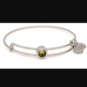 RARE Alex & Ani Sacred Studs Khaki Healing Bangle