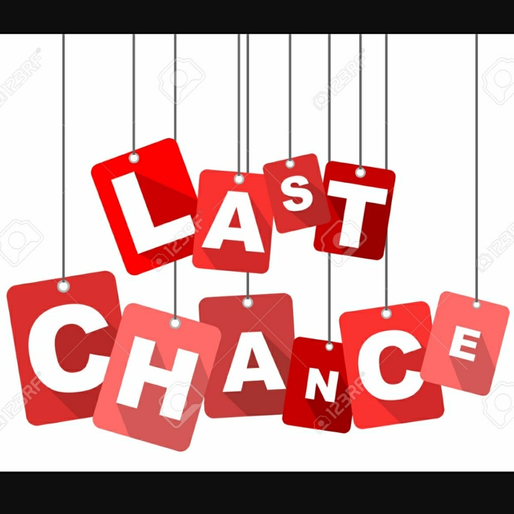 LAST CHANCE TO BUY