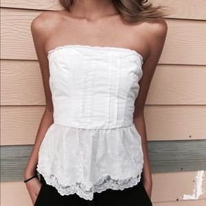 Hollister lacy tube top
