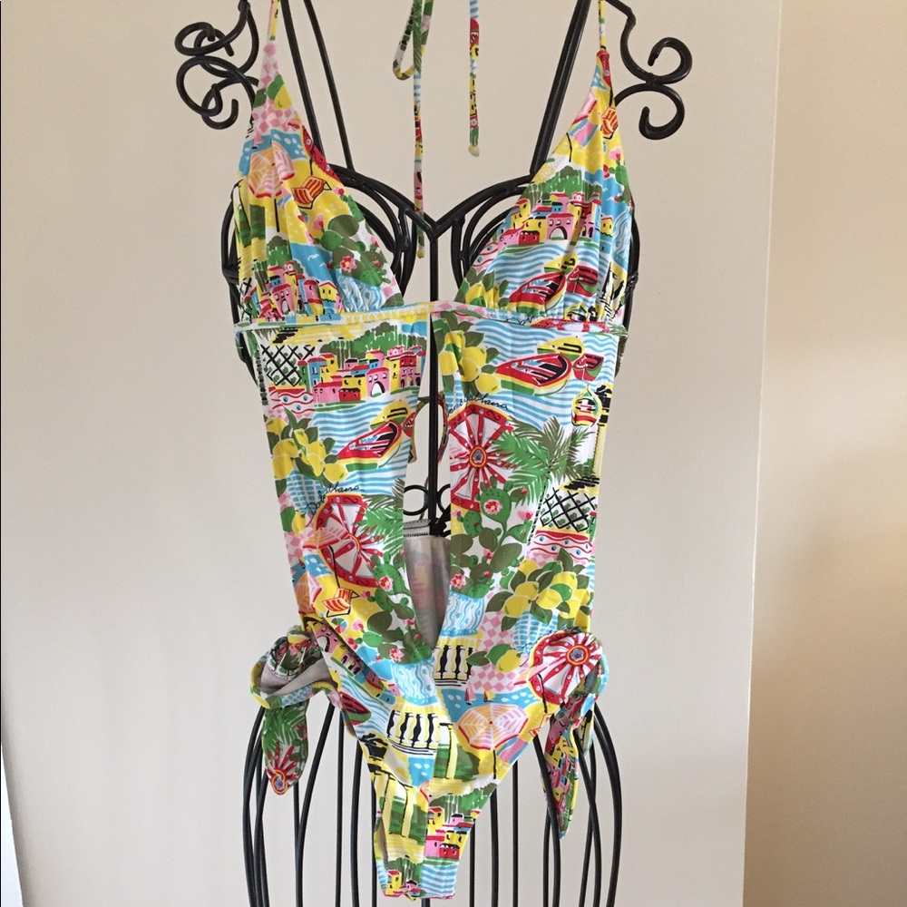 Dolce & Gabbana One Piece Cutout Bathing Suit