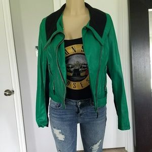 Ronson green motorcycle jacket