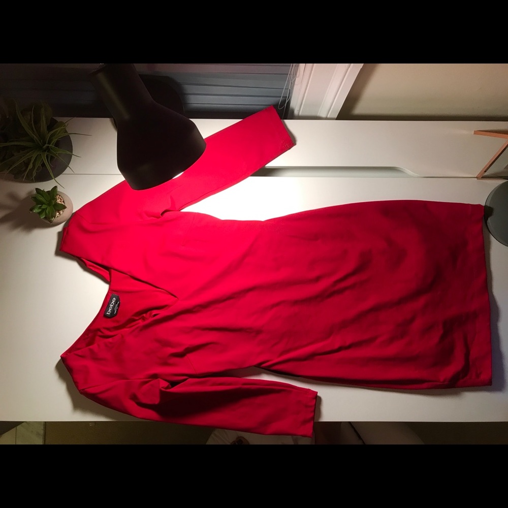 Bebe mini form fitting event dress