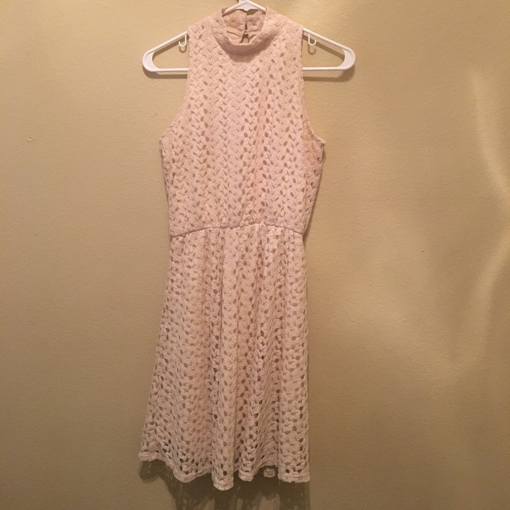 Cream, lace dress