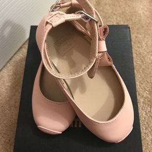 Pink ballet flats