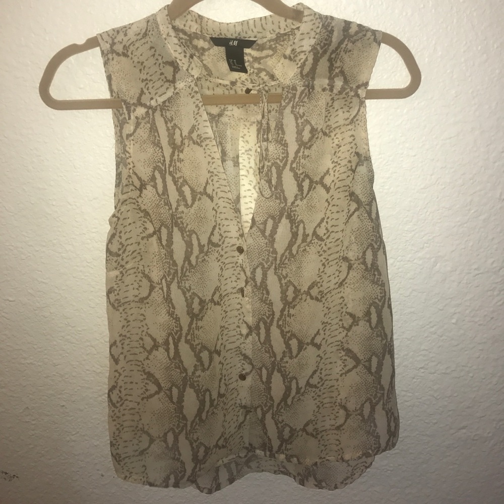 H&M Snake skin shirt!