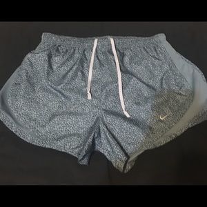Nike Dri-Fit speckled black and grey shorts