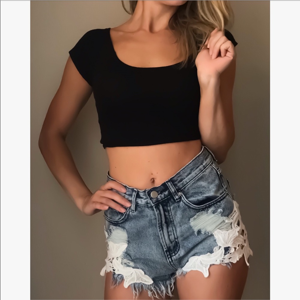 High waisted shorts