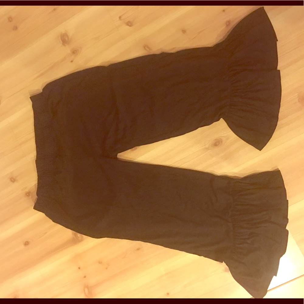 Black Boutique Ruffle Pants