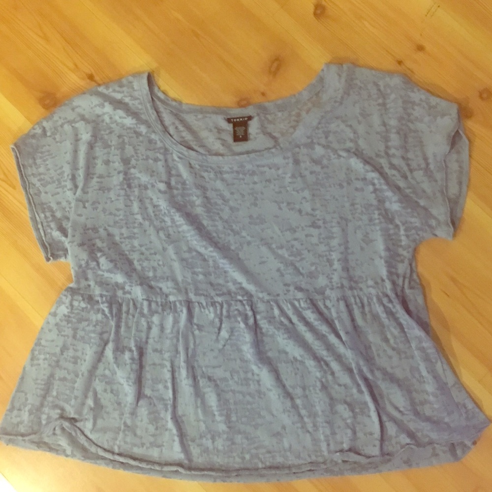 Torrid Burnout Peplum Top