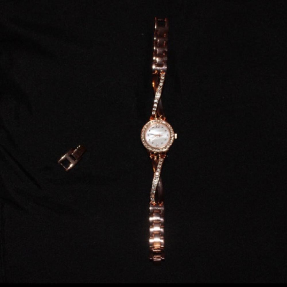 Rose gold watch