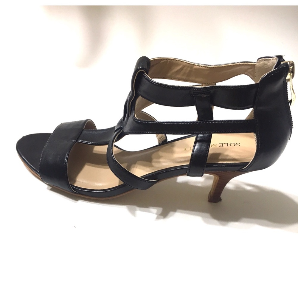 SOLE SOCIETY black strap heels