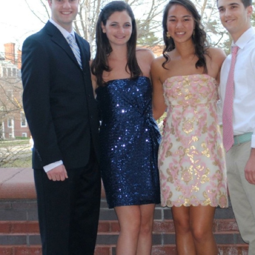Royal Blue Sequin Ralph Lauren Formal Dress