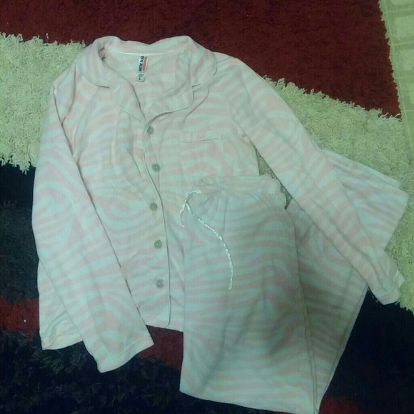 Pink Zebra Print Pajamas - Picture 1 of 1