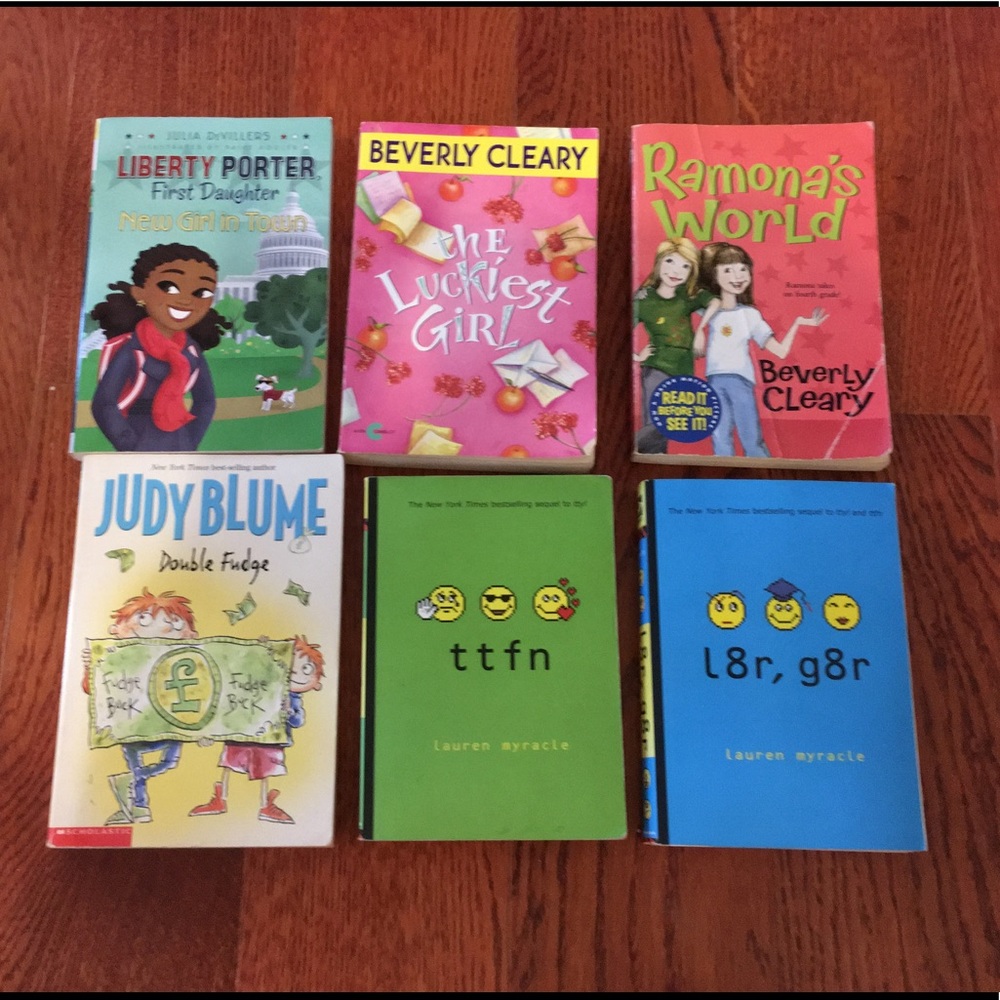 Bundle of (6) Books Beverly Clearly Lauren Myracle