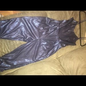 Navy Sequined Jumpsuit