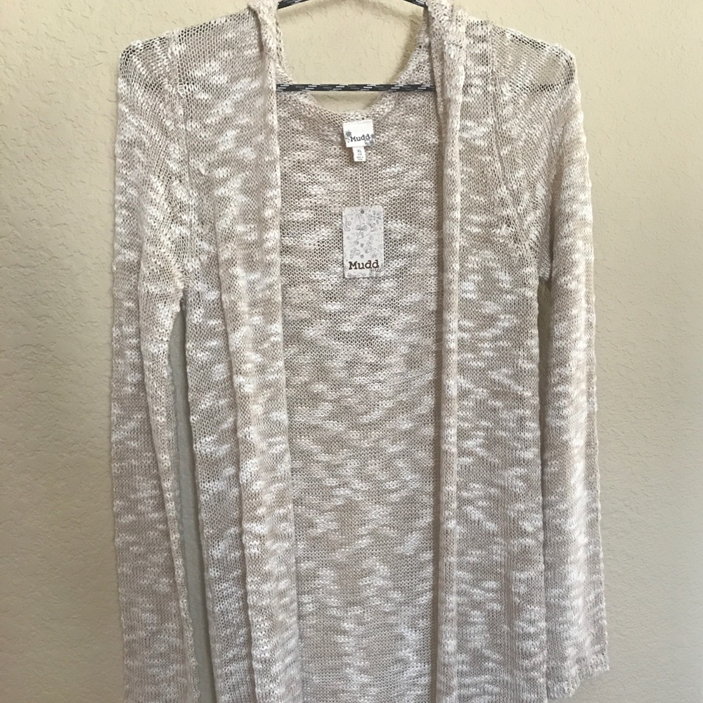 tan cardigan