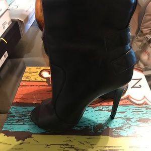 Black booties $15