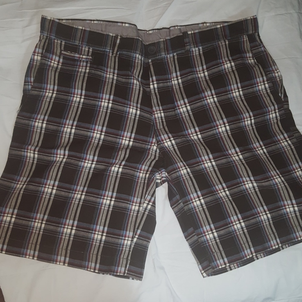 Plat pattern casual shorts