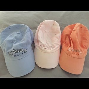 Set of three Callaway golf hats