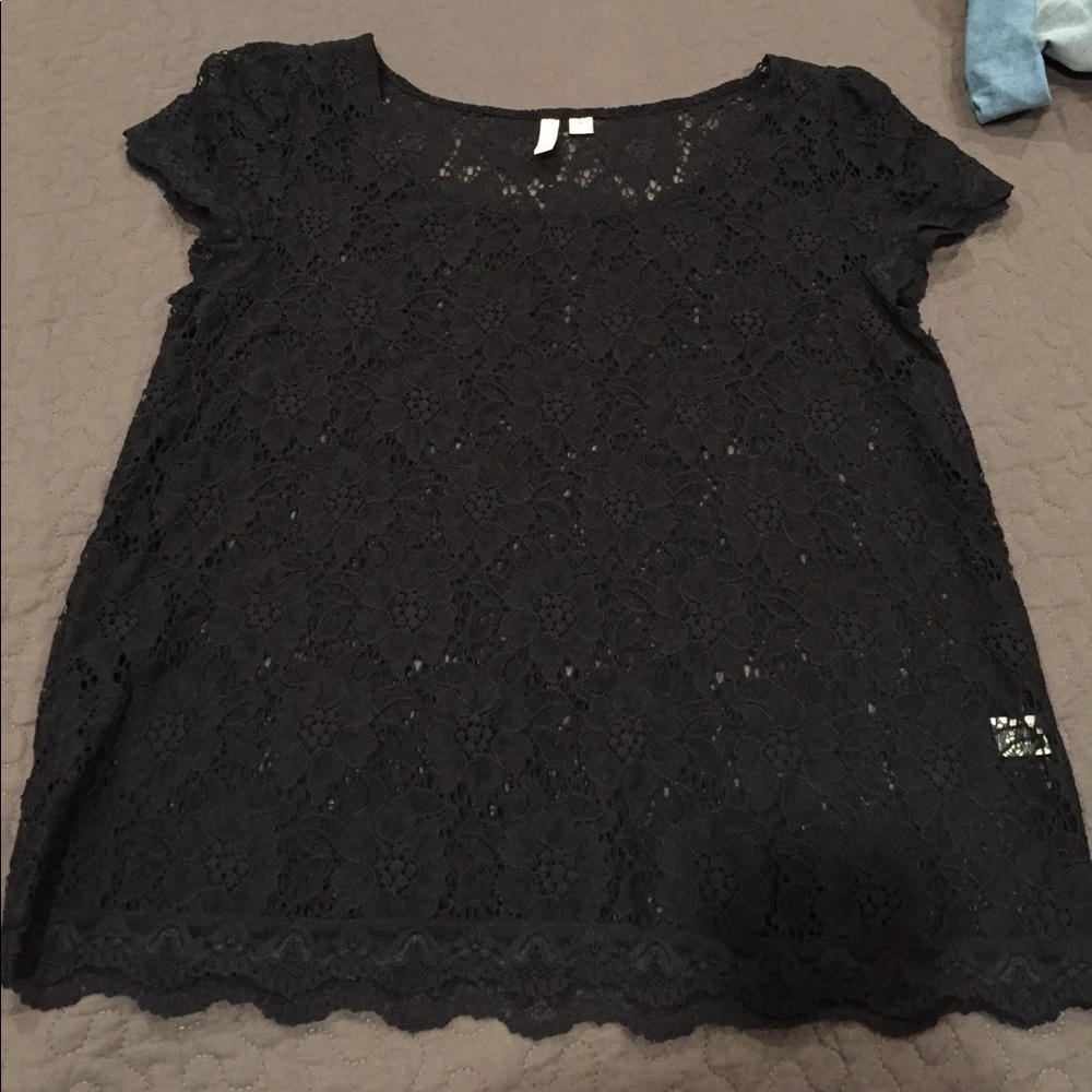 Nordstrom very cute lace black top!