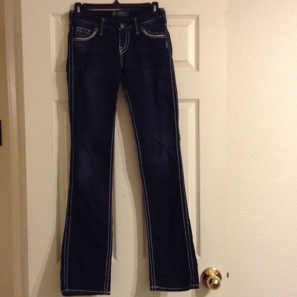 Silver Jeans - dark blue- hardly worn! Sz W24/L33