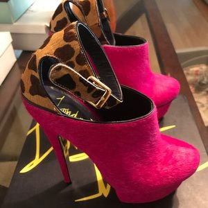 London Trash pony hair platforms $15