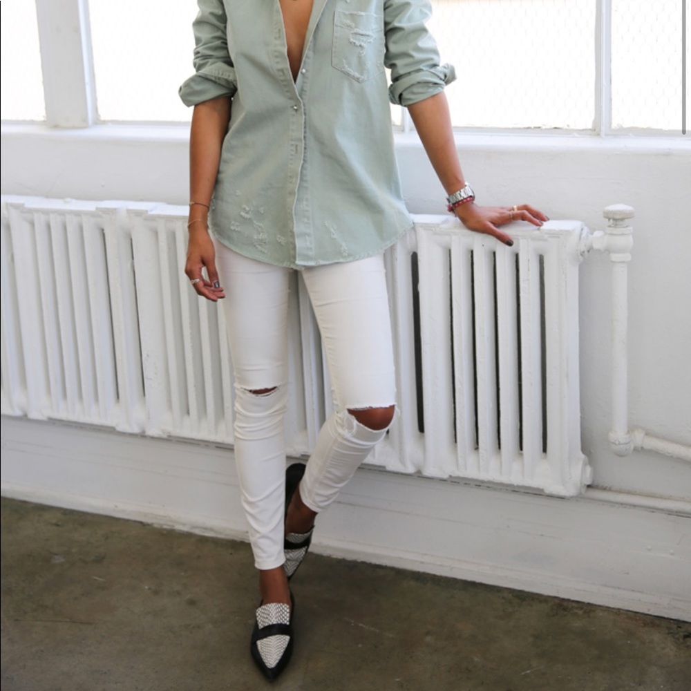 Topshop Leigh Ripped Jeans