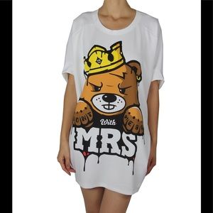 Mrs oversized T shirt dress