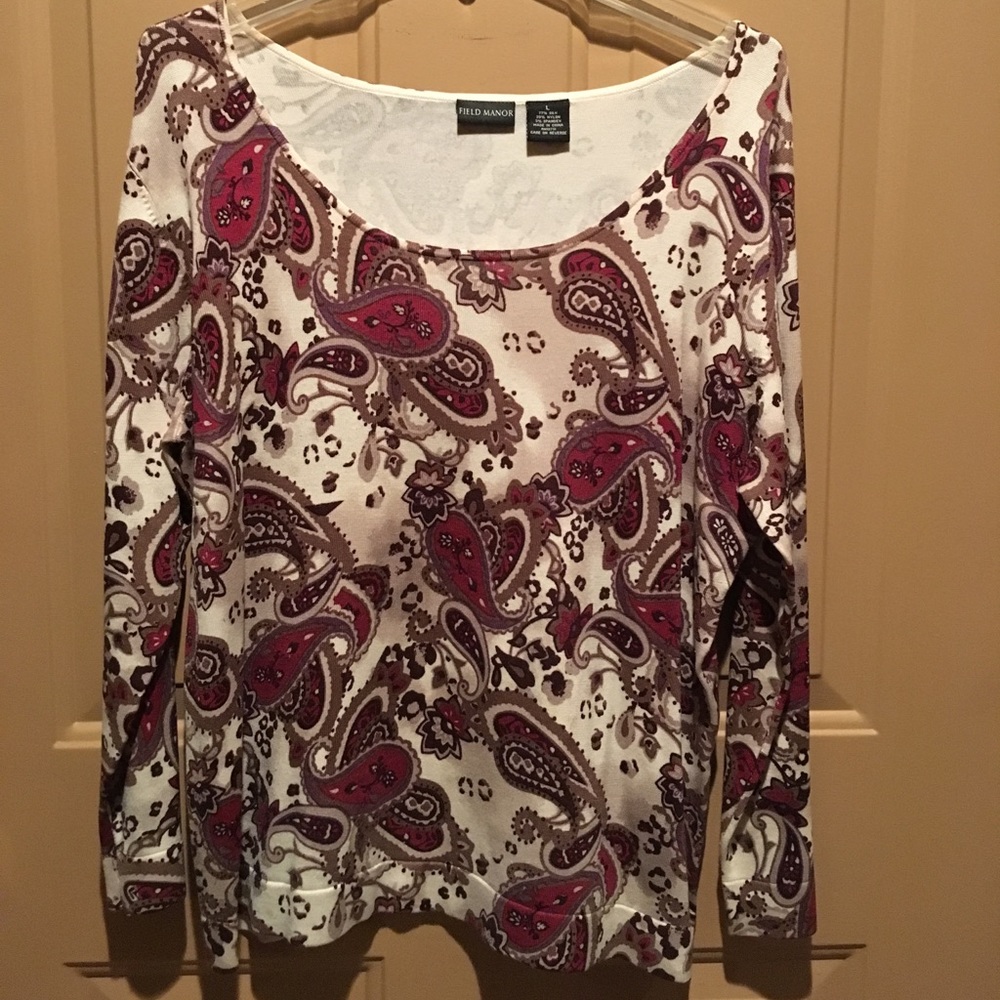 Field Manor Silk/Nylon/Spandex Sweater