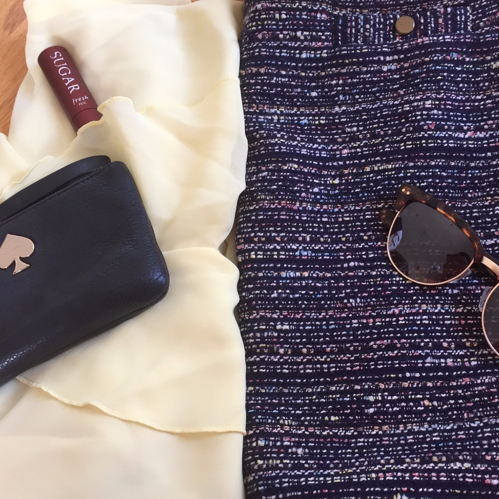 Tweed LOFT Pencil Skirt