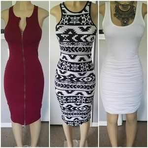 Three Midi Express Dresses.