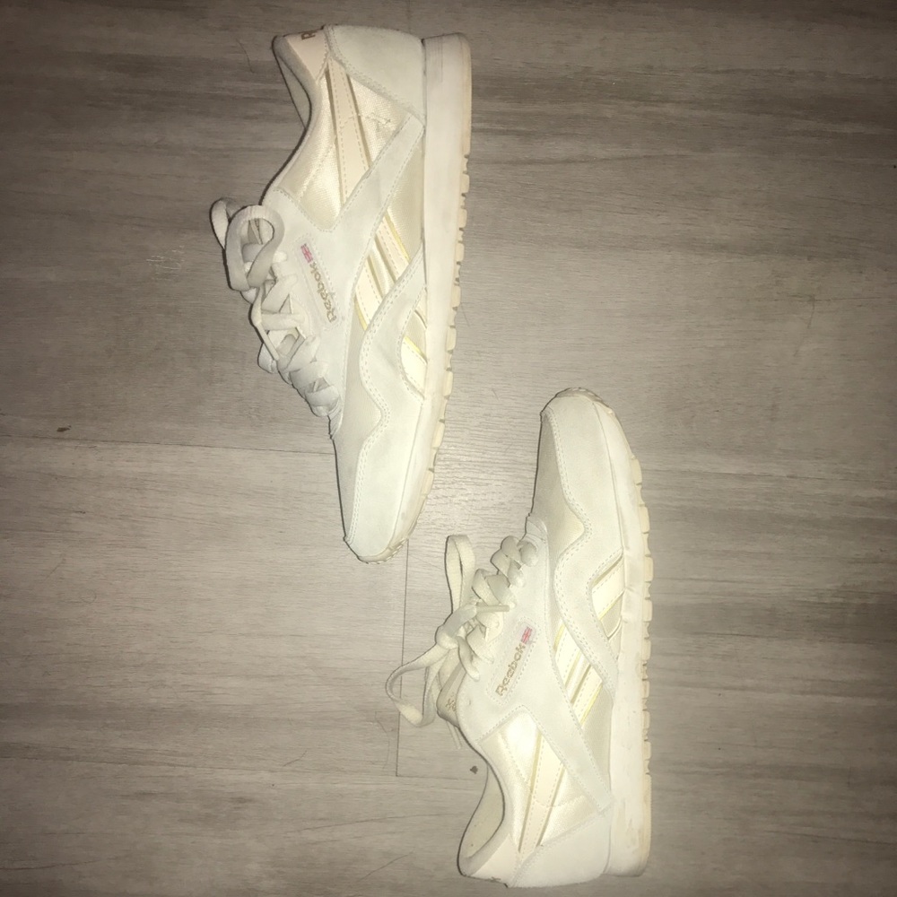 Urban outfitters Reebok shoes! Pastel white/cream