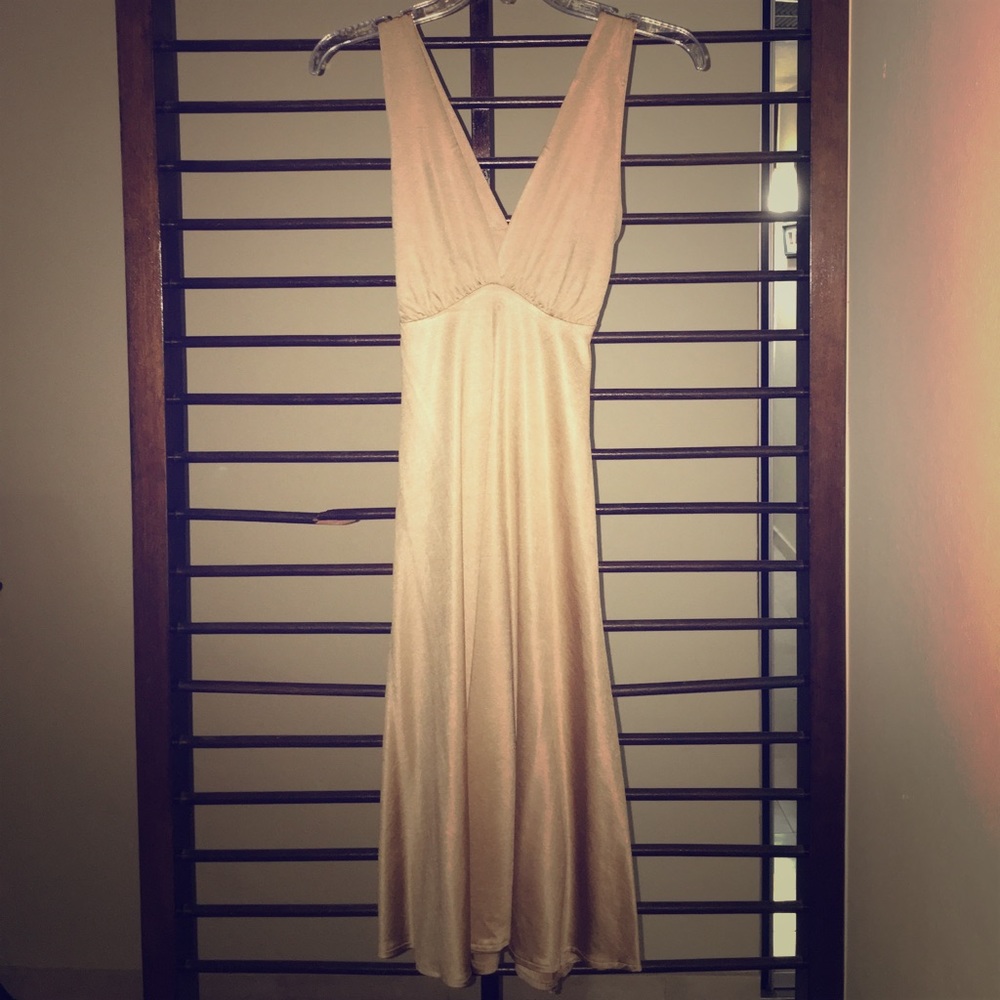Zara gold cocktail dress!