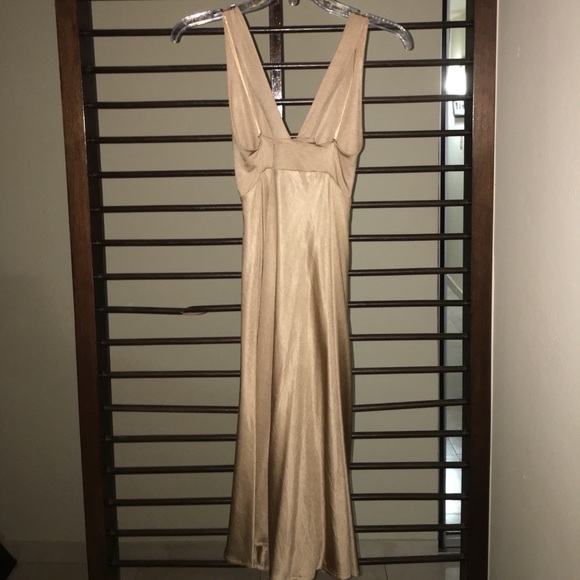 Zara gold cocktail dress! - Picture 2 of 3