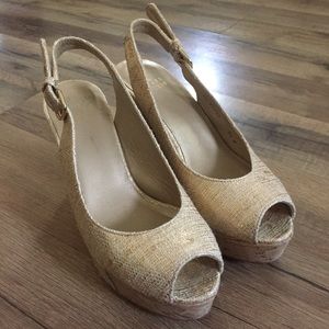 Stuart Weitzman Open Toe Wedges