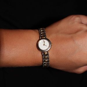 Pulsar silver and gold watch