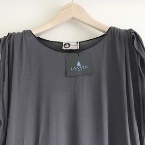 New W/ Tag Lanvin Ruched Shoulder Top