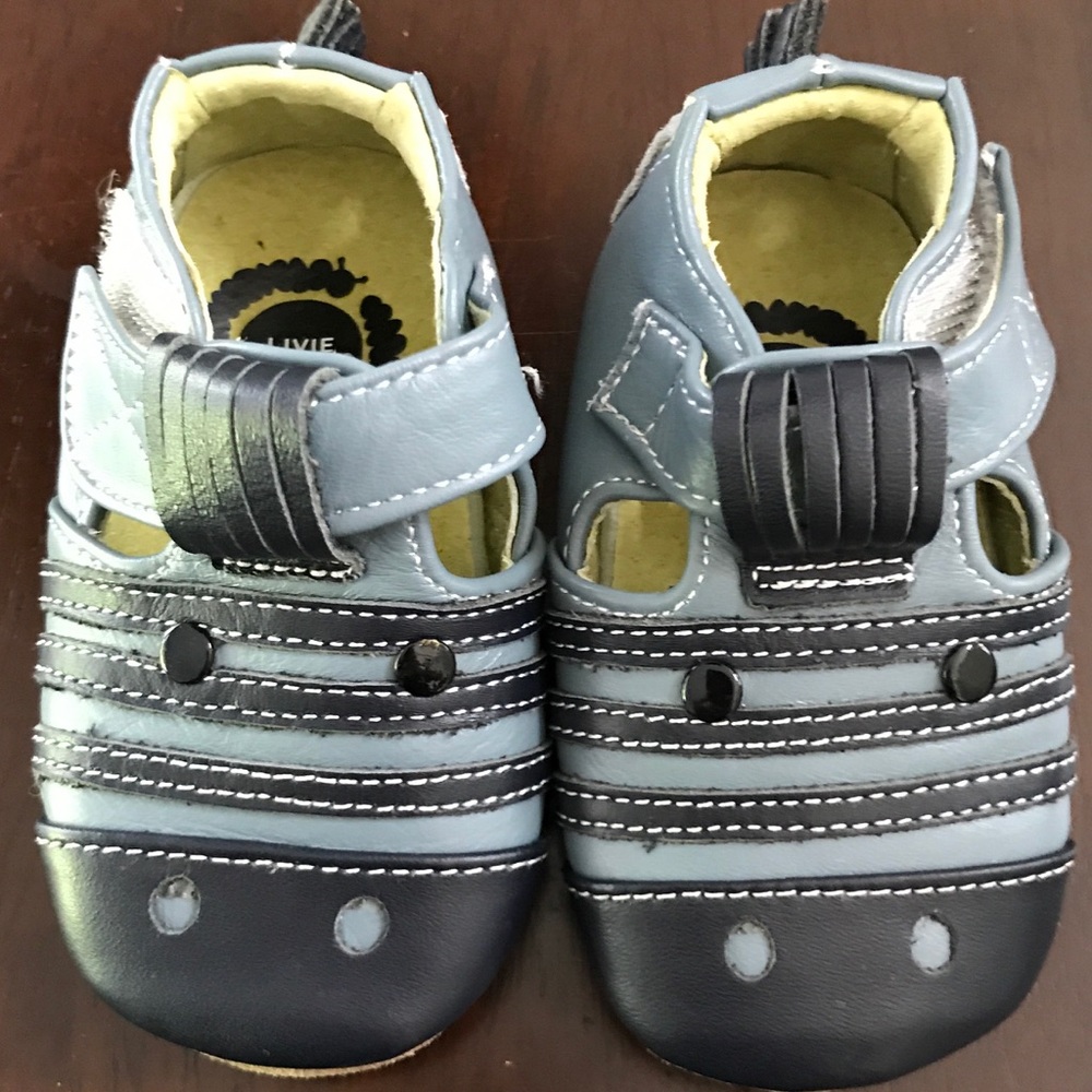 Livie and Luca Zebra Flat Crib Shoe