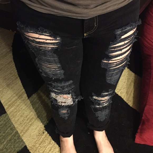 LF Carmar Highrise Lace BF Jean - Picture 6 of 8
