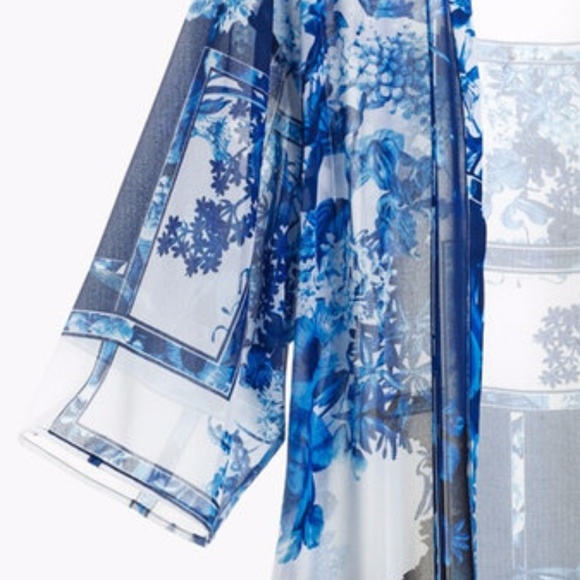 BNWT Chico's Patchwork Fringe Duster - Picture 7 of 8