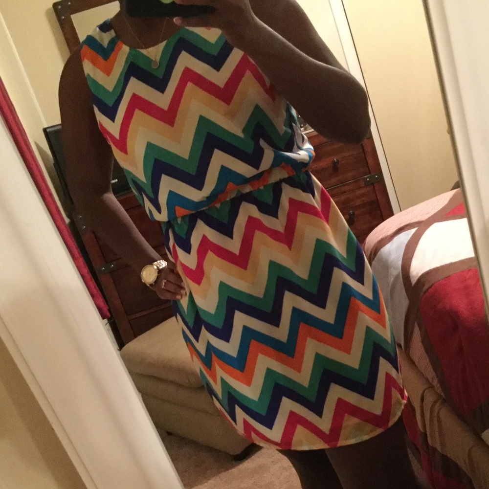 Soprano Chevron Dress