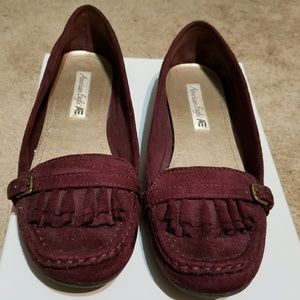 American Eagle Suede Mocassin Loafers