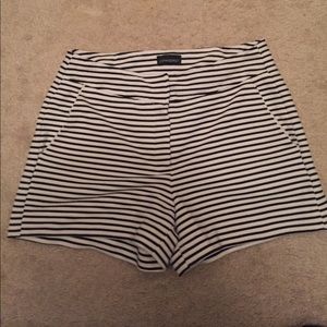 Cynthia Rowley Black and White Striped Shorts