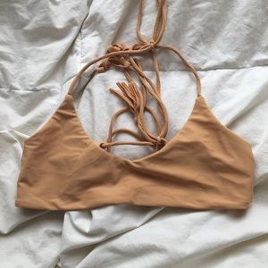 Nude bikini top