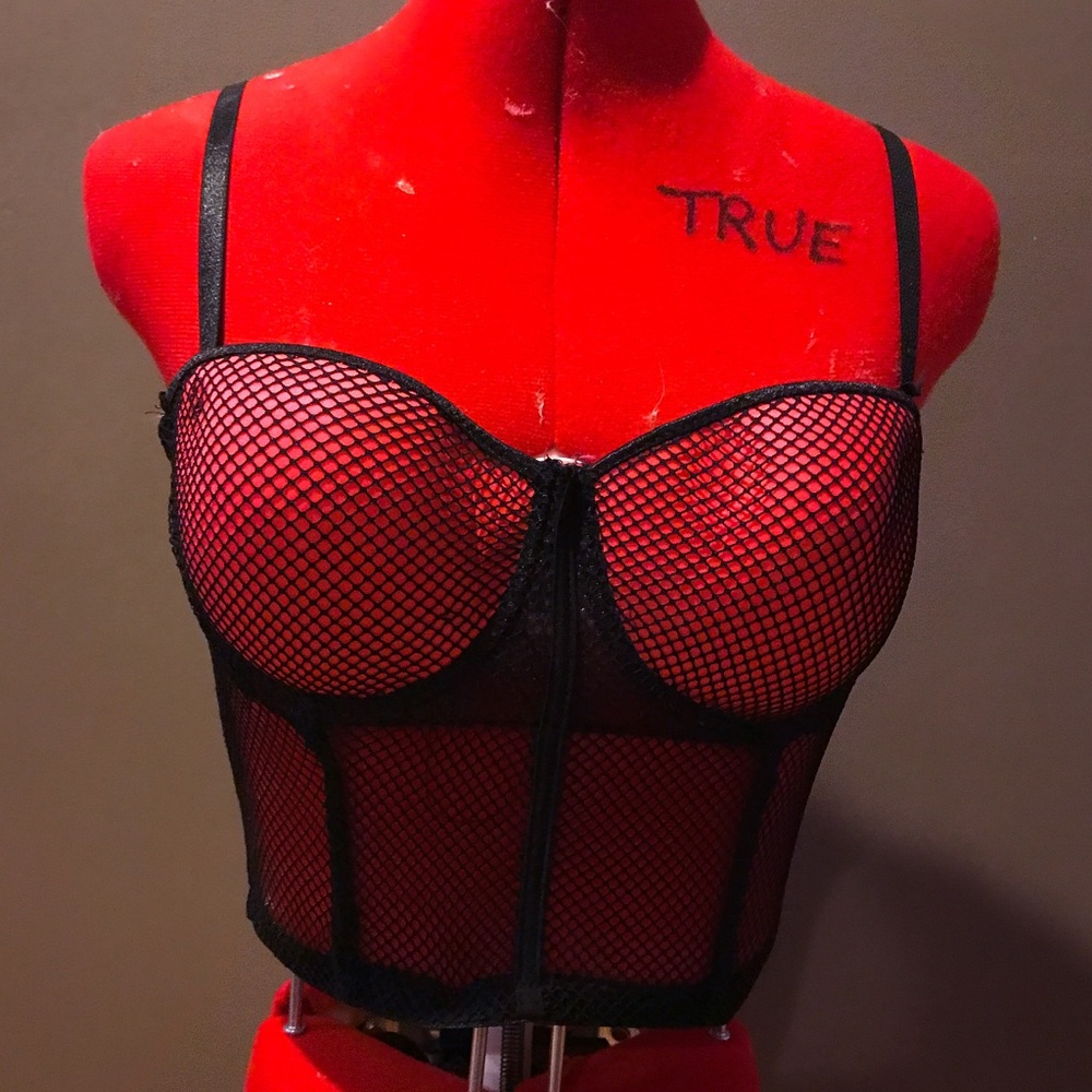 Pink Fishnet Top